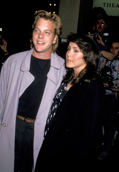 Actor Keifer Sutherland with his first wife Camelia Kath