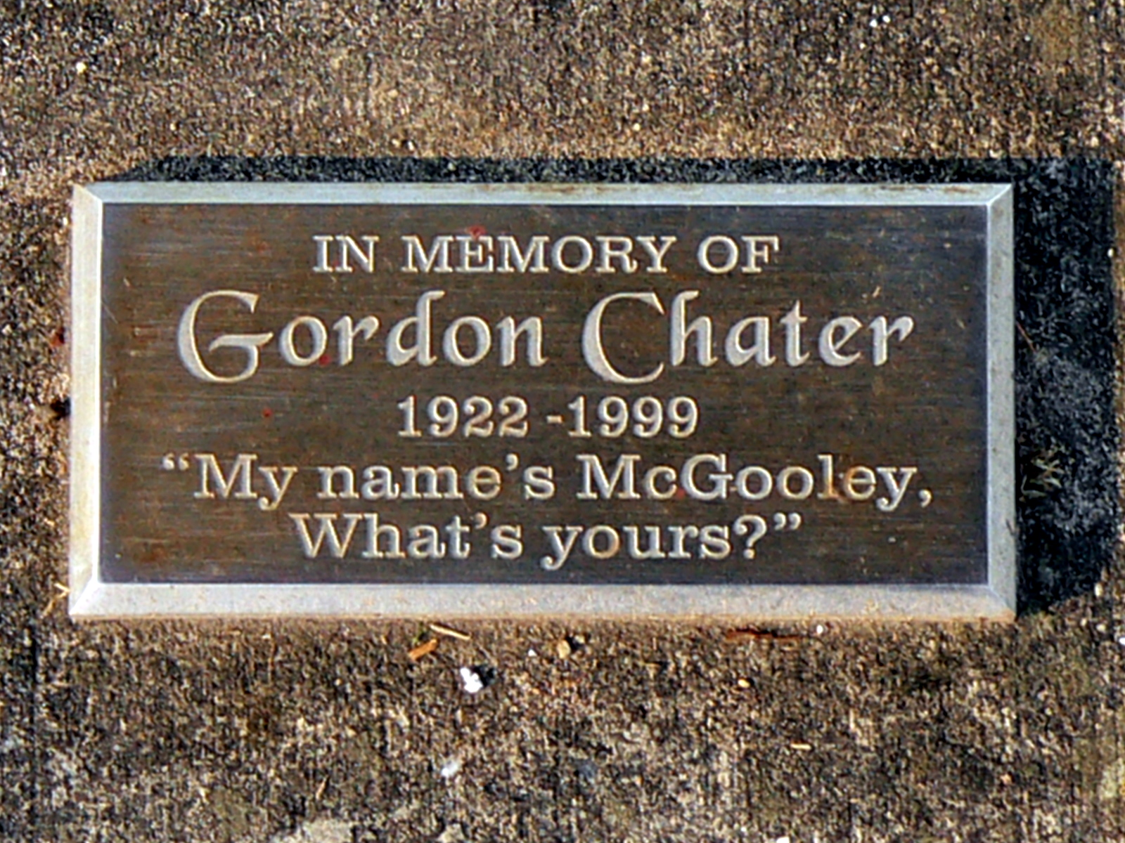 Gordon Chater