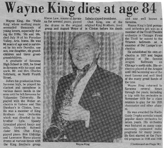 Wayne King